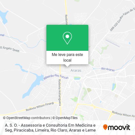 A. S. O. - Assessoria e Consultoria Em Medicina e Seg mapa