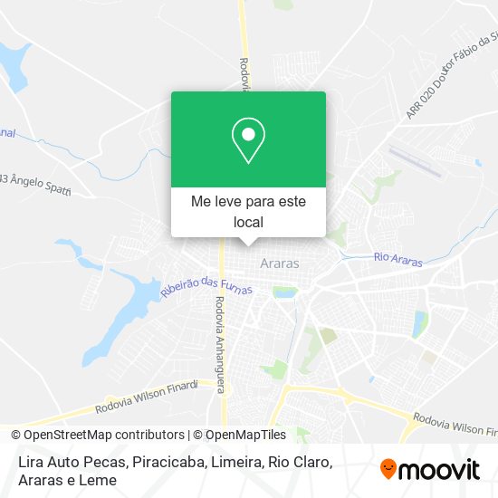 Lira Auto Pecas mapa