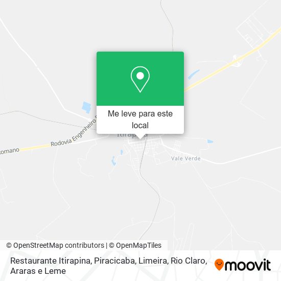 Restaurante Itirapina mapa