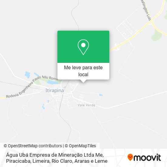 Água Ubá Empresa de Mineração Ltda Me mapa