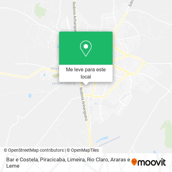 Bar e Costela mapa