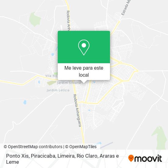 Ponto Xis mapa