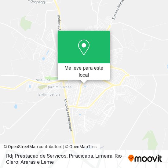 Rdj Prestacao de Servicos mapa