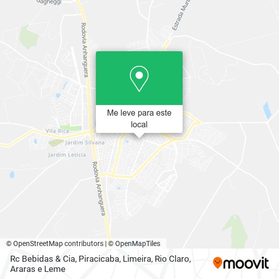 Rc Bebidas & Cia mapa