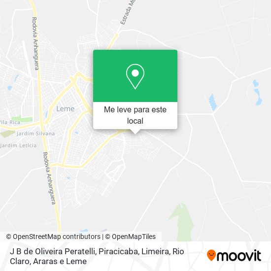 J B de Oliveira Peratelli mapa