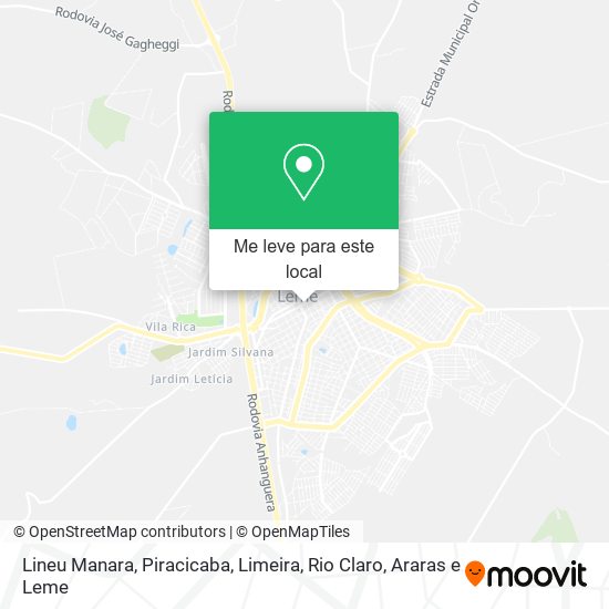 Lineu Manara mapa