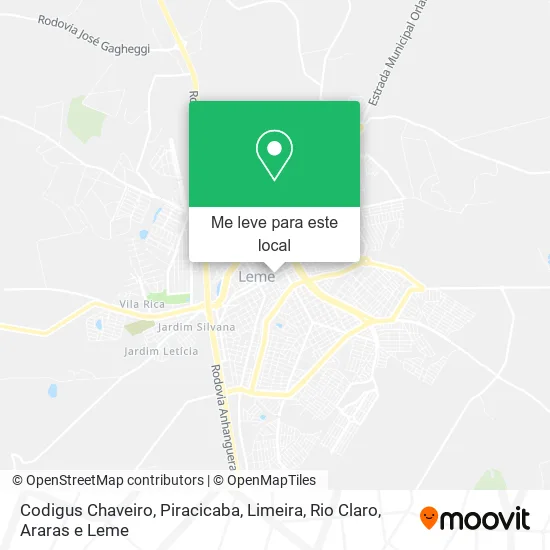 Codigus Chaveiro mapa