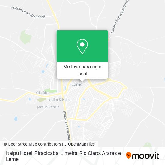 Itaipu Hotel mapa