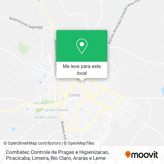 Combatec Controle de Pragas e Higienizacao mapa