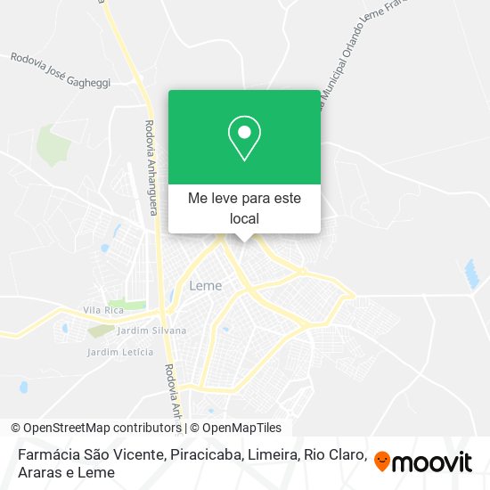 Farmácia São Vicente mapa