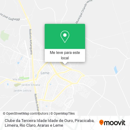 Clube da Terceira Idade Idade de Ouro mapa