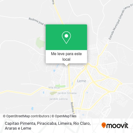 Capitao Pimenta mapa