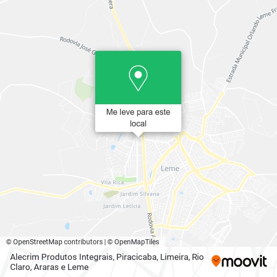 Alecrim Produtos Integrais mapa