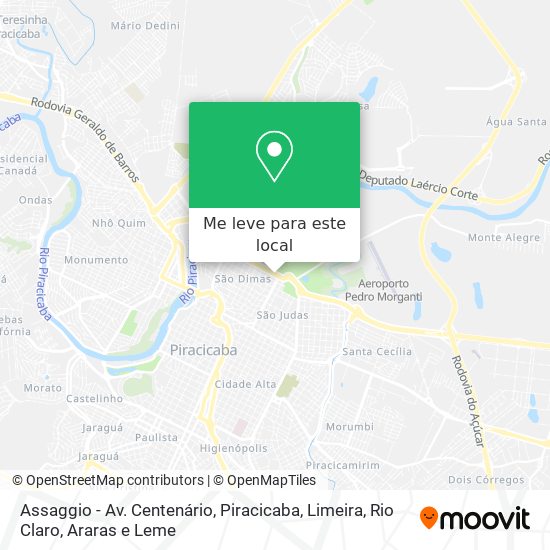 Assaggio - Av. Centenário mapa