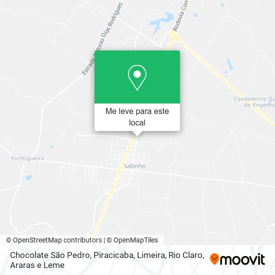 Chocolate São Pedro mapa
