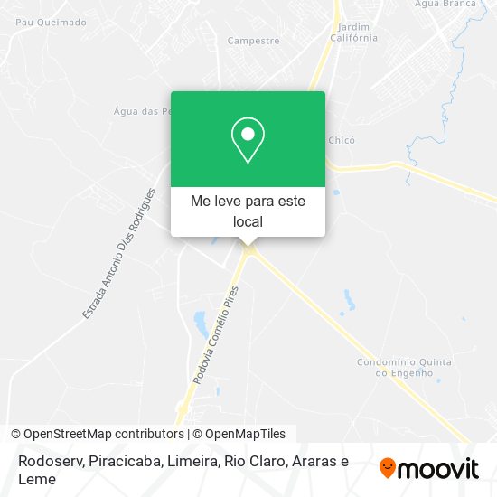 Rodoserv mapa