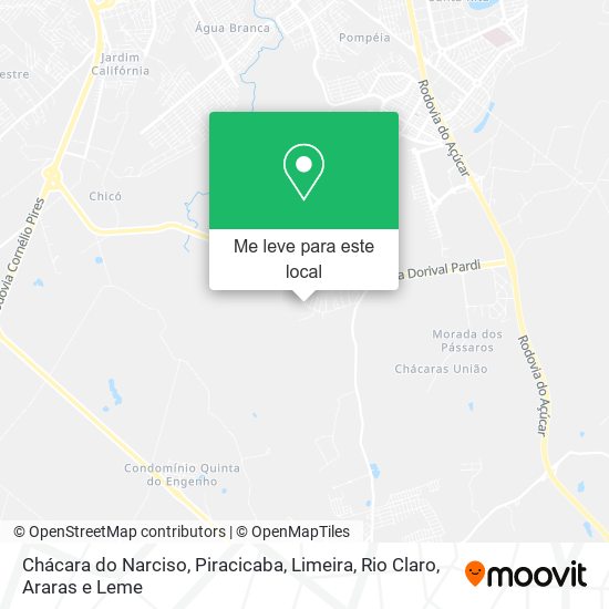 Chácara do Narciso mapa