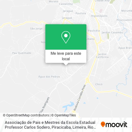 Associação de Pais e Mestres da Escola Estadual Professor Carlos Sodero mapa