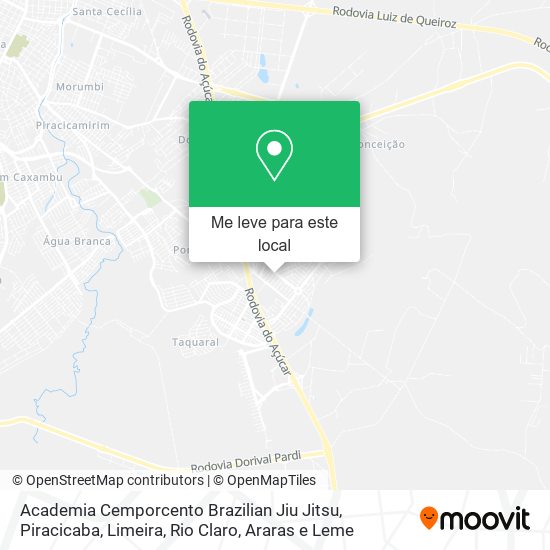 Academia Cemporcento Brazilian Jiu Jitsu mapa