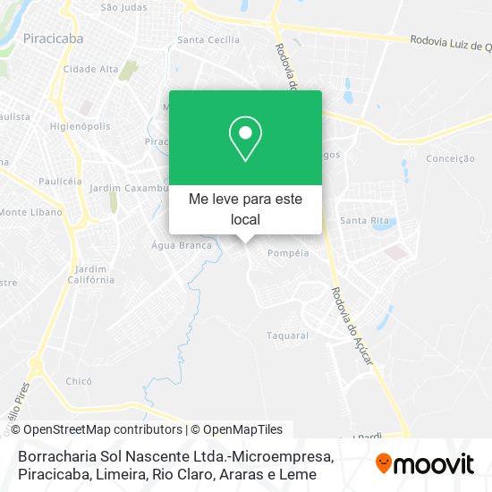 Borracharia Sol Nascente Ltda.-Microempresa mapa