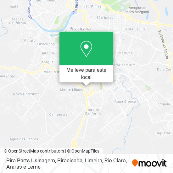 Pira Parts Usinagem mapa