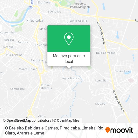 O Brejeiro Bebidas e Carnes mapa