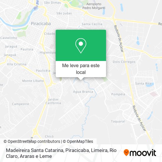 Madeireira Santa Catarina mapa
