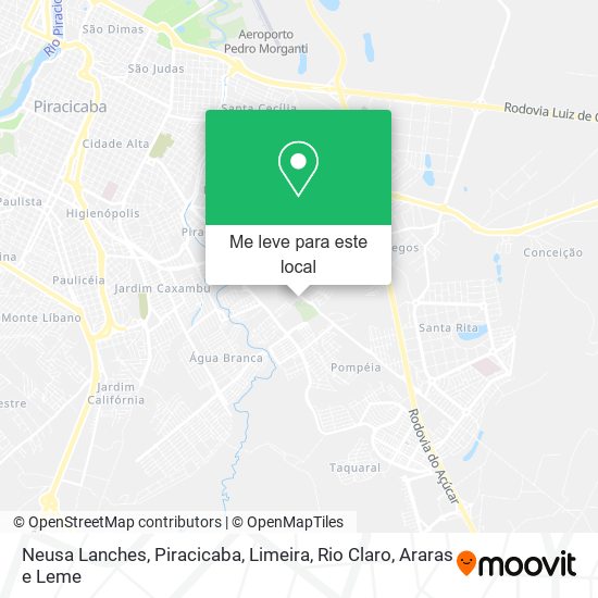 Neusa Lanches mapa