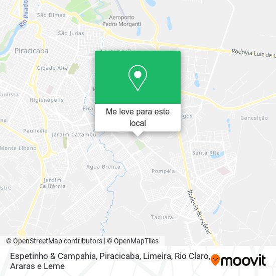 Espetinho & Campahia mapa
