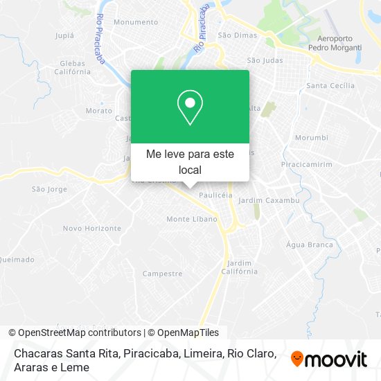 Chacaras Santa Rita mapa