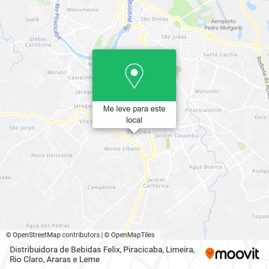 Distribuidora de Bebidas Felix mapa