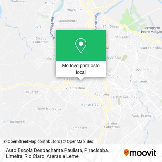 Auto Escola Despachante Paulista mapa