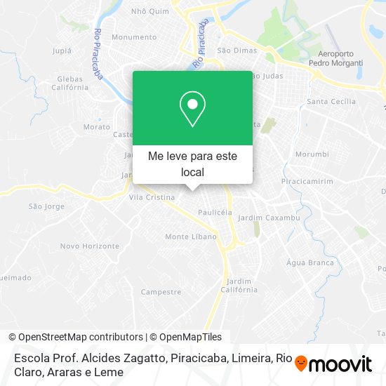 Escola Prof. Alcides Zagatto mapa