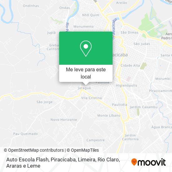 Auto Escola Flash mapa