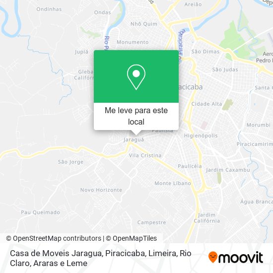 Casa de Moveis Jaragua mapa