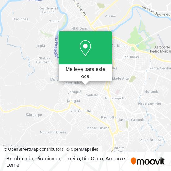 Bembolada mapa