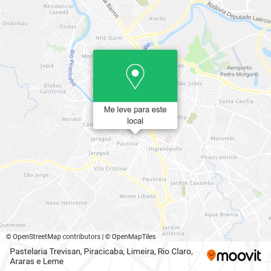 Pastelaria Trevisan mapa