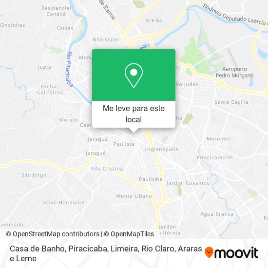 Casa de Banho mapa