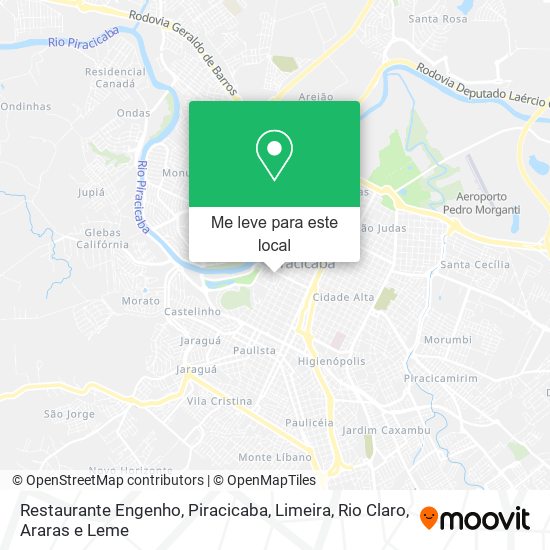 Restaurante Engenho mapa
