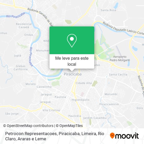 Petrocon Representacoes mapa