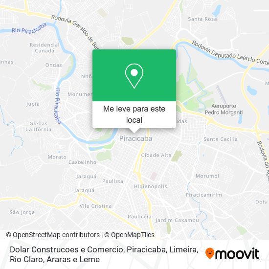 Dolar Construcoes e Comercio mapa