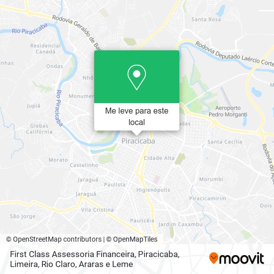 First Class Assessoria Financeira mapa