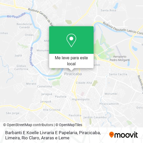 Barbanti E Koelle Livraria E Papelaria mapa