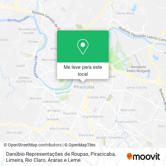 Danúbio Representações de Roupas mapa