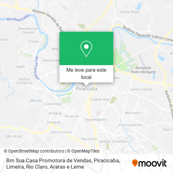 Bm Sua Casa Promotora de Vendas mapa