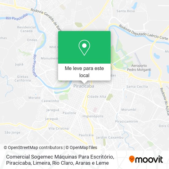 Comercial Sogemec Máquinas Para Escritório mapa