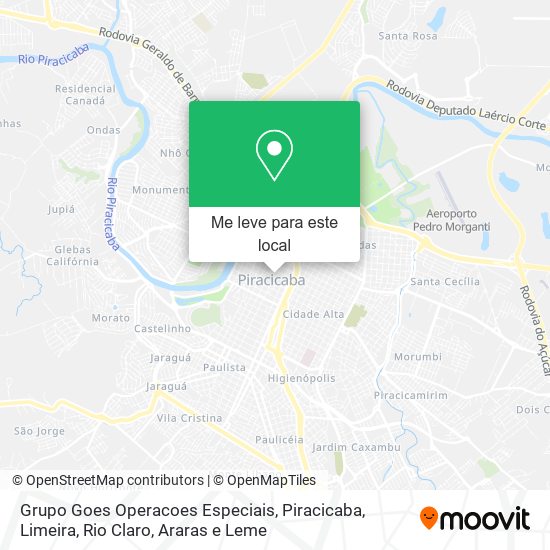 Grupo Goes Operacoes Especiais mapa