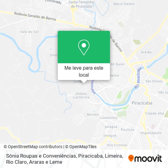 Sônia Roupas e Conveniências mapa