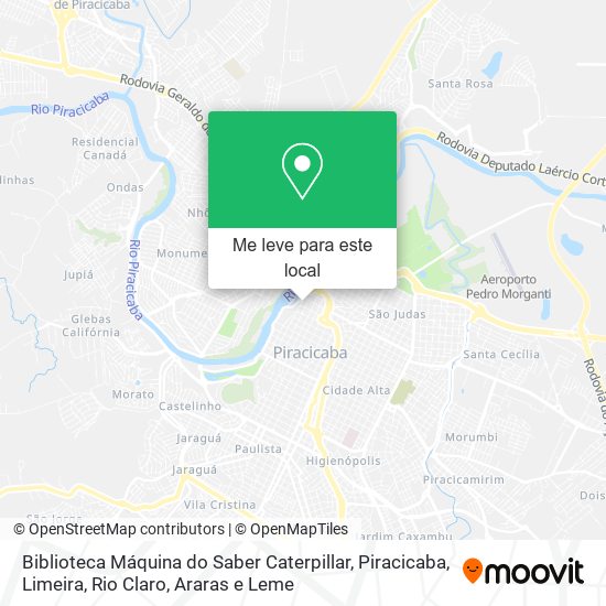 Biblioteca Máquina do Saber Caterpillar mapa