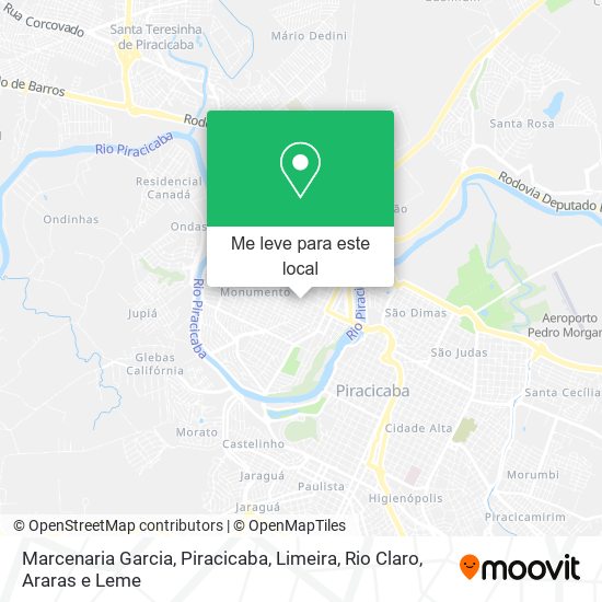 Marcenaria Garcia mapa